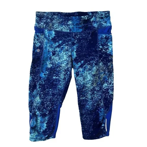 SOLD Athleta Capri Leggings Bundle x 2 Size Medium With Phone Pockets - Picture 4 of 11